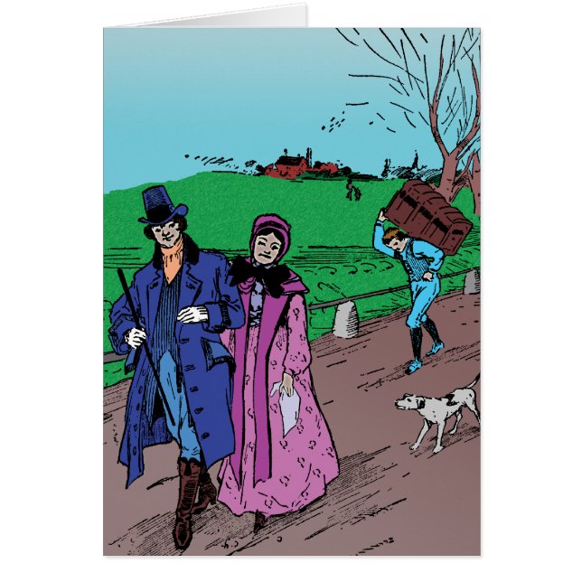 Söndagpromenad Hälsningskort (Framsidan)