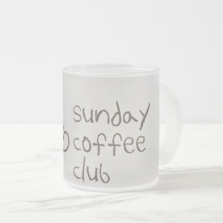 Söndags Coffee Club Mugg | Mysig Citat för Kaffeäl