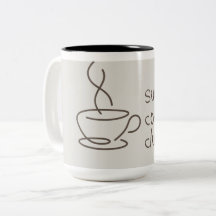 Söndags Coffee Club Mugg | Mysig Citat för Kaffeäl