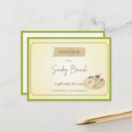 'Söndagsbrunch' Roligt presentkort Vykort