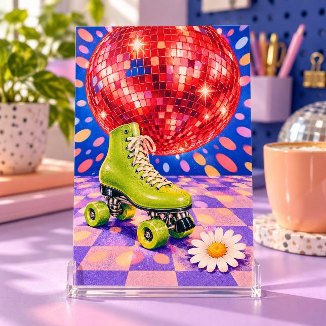 Söndagsdisco Art Print Poster (4 x 6 inch unframed semi-gloss print. Flat printed artwork. Styled scene; props not included.)