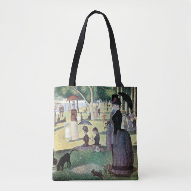 Söndagseftermiddag på La Grande Jatte av Georges S Tygkasse (Framsida)