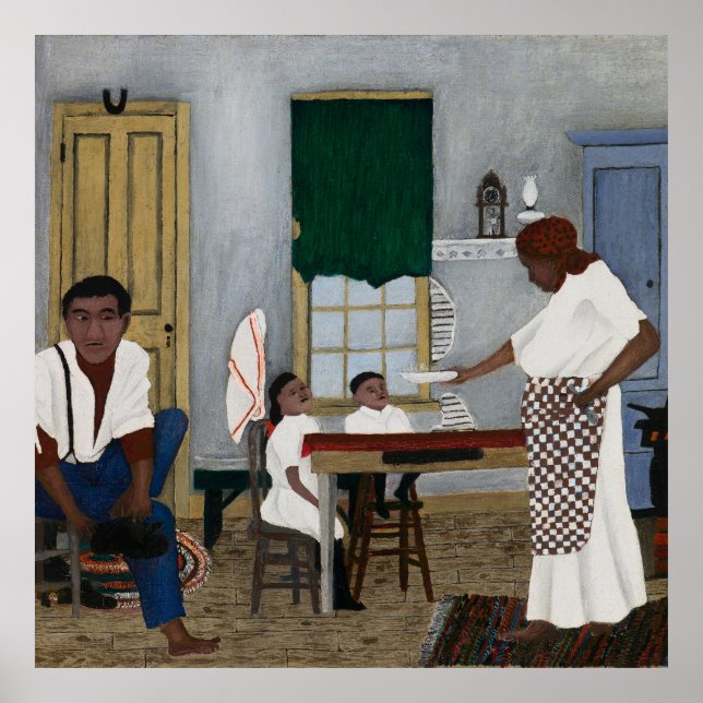 Söndagsfrukost -Horace Pippin Poster (Framsidan)