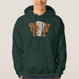 Söndagskaffe Avslappnad Grafik Hoodie