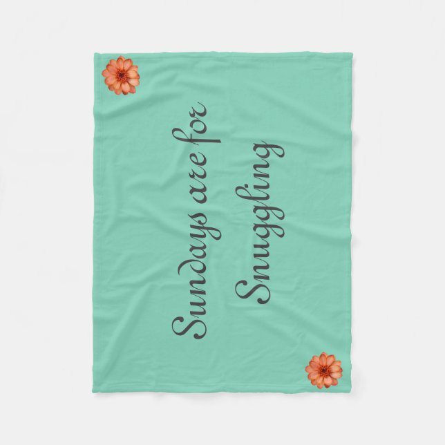 SöndagSnuggles Fleecefilt (Framsidan)