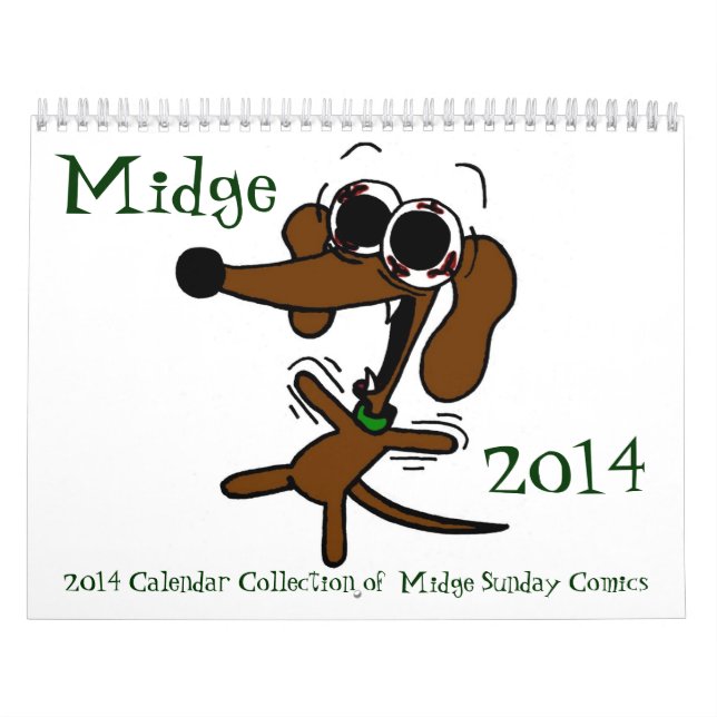 Söndagtecknad för Midge 2014 "kalender Kalender (Omslag)