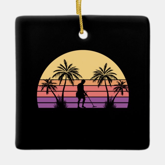 Sondeln Metall Detectorist Julgransprydnad Keramik (Framsida)