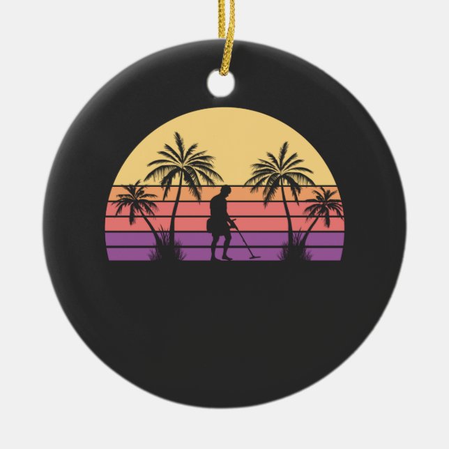 Sondeln Metall Detectorist Julgransprydnad Keramik (Framsidan)