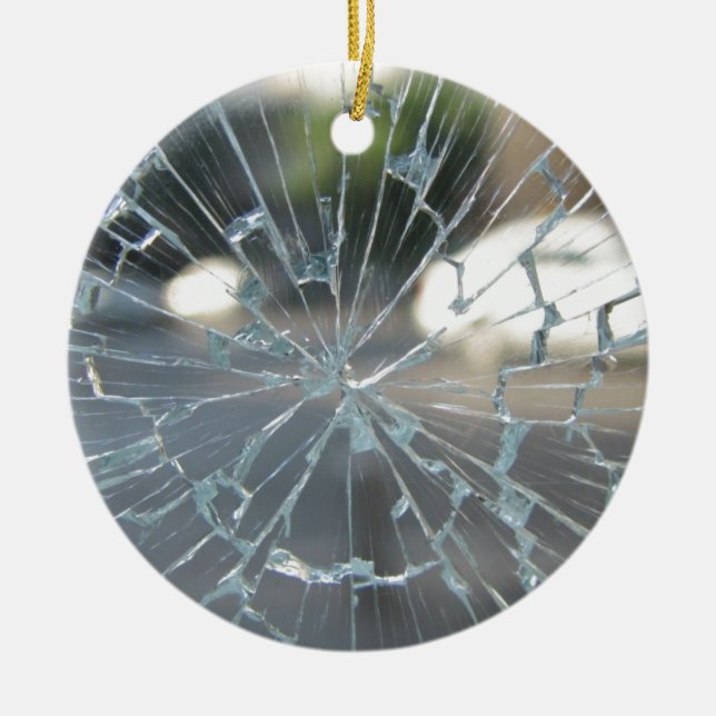 Sönder Glas Julgransprydnad Keramik (Framsidan)