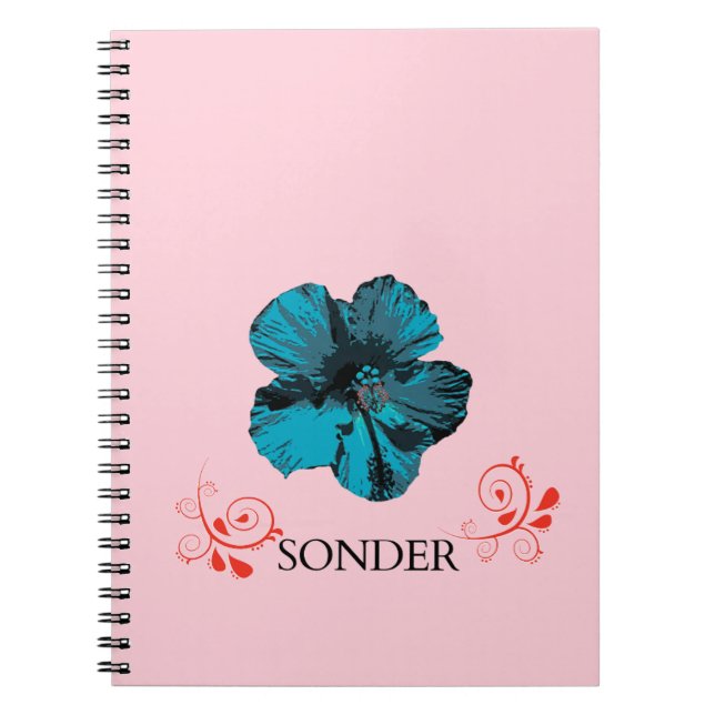 Sonder Minimalistisk Blommig Anteckningsbok | Söt  (Framsidan)