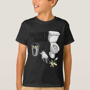 Sönder Panda, Rolig Berusad Tvättbjörn, Sönder Pan T Shirt