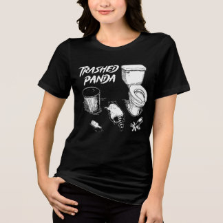 Sönder Panda Rolig Berusad Tvättbjörn T Shirt