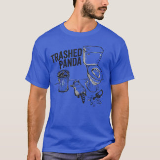 Sönder Panda Roligt Berusad Tvättbjörn present T Shirt