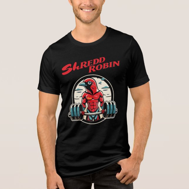 Sönder Robin fitness T Shirt (Framsida)