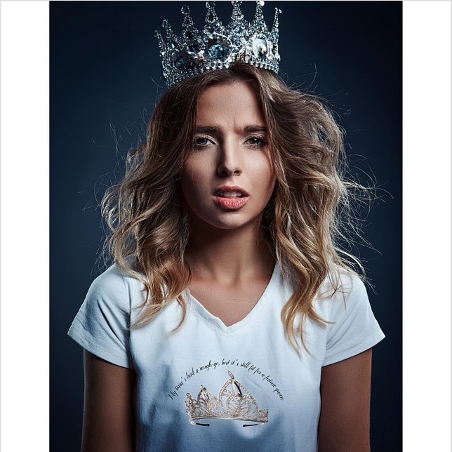 Sönder trasig tiara framtida drottning t shirt (Skapare uppladdad)
