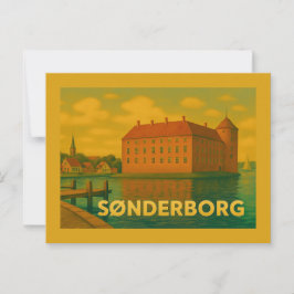 Sønderborg Danmark Slott Vykort