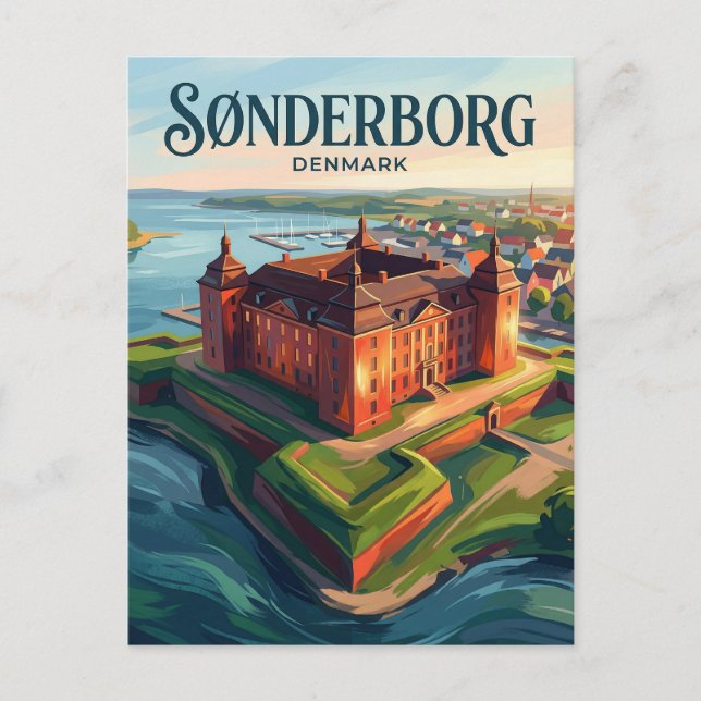 Sønderborgs slott Danmark Vykort (Framsida)