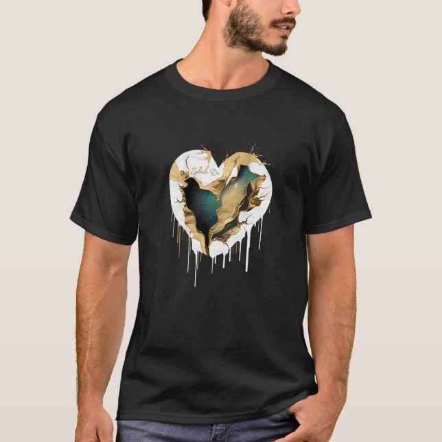 Sönderbrutet hjärta t shirt (Framsida)