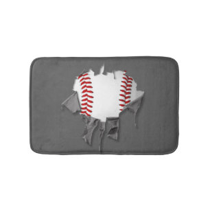 Sönderriven baseball badrumsmatta