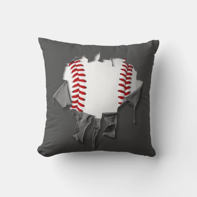 Sönderriven baseball kudde (Framsida)