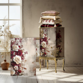 Sönderriven blomster, fransk chic, rosor & peonia