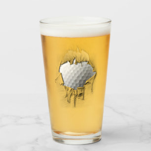 Sönderriven golfboll glaskopp