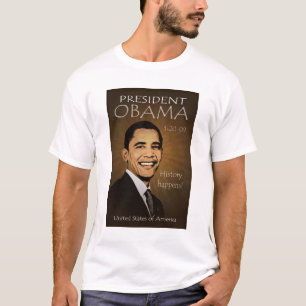 Söndersliten T-tröja för presidentObama Grunge T-shirt