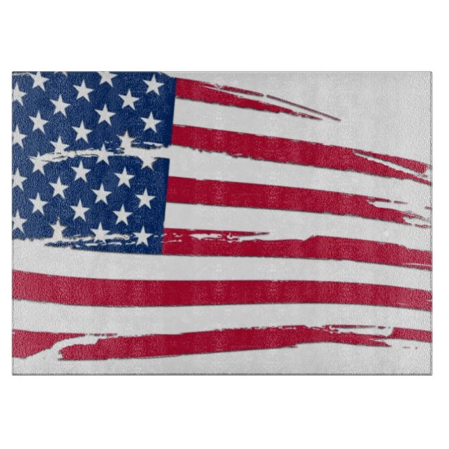Söndertrasad amerikansk flagga (Framsidan)