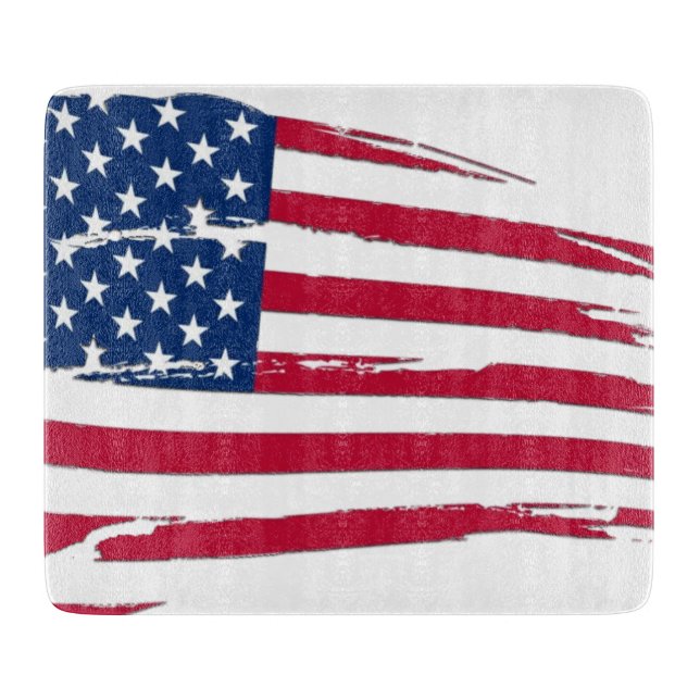 Söndertrasad amerikansk flagga (Framsidan)