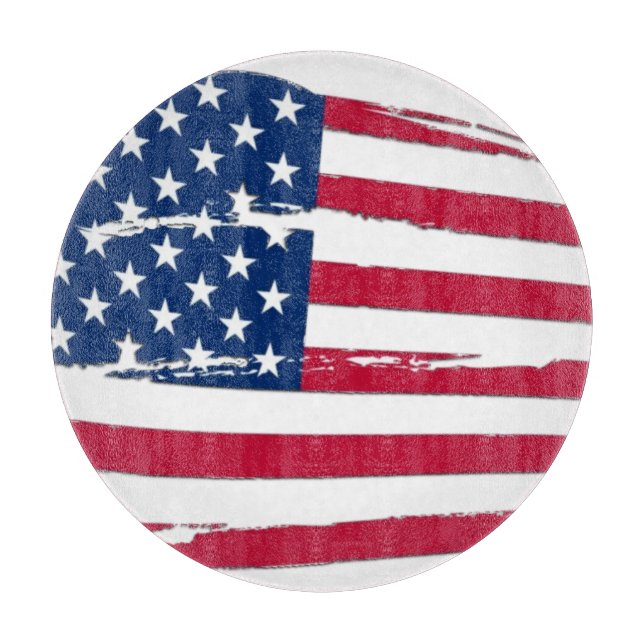Söndertrasad amerikansk flagga (Framsidan)