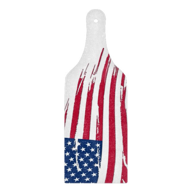 Söndertrasad amerikansk flagga (Framsidan)