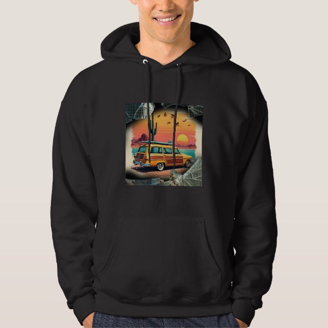 Söndertrasad oas hoodie (Framsida)