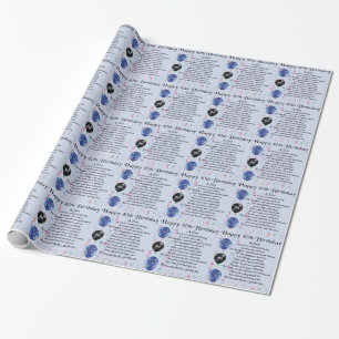 Sondikt - 40th födelsedagdesign presentpapper