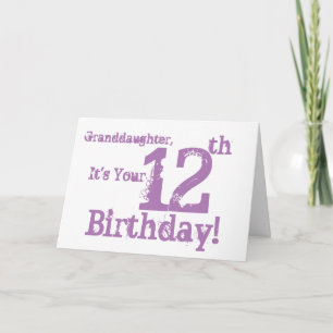Sondotter 12:efödelsedag i purple. kort