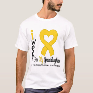 Sondotter för band för hjärta för barndomcancer tee