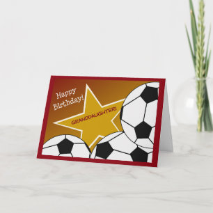 Sondotter - grattis på födelsedagenfotbollfläkt kort