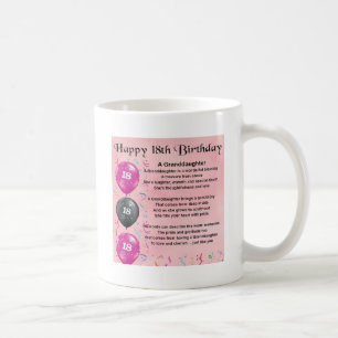 Sondotterdikt - 18th födelsedag kaffemugg