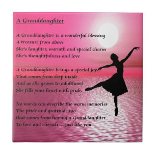 Sondotterdikt - ballerina kakelplatta