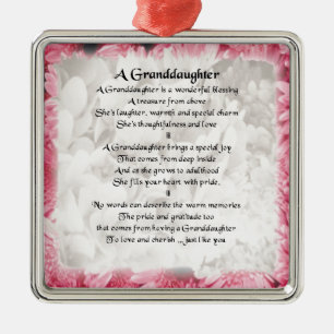 Sondotterdikt - rosa blom- design julgransprydnad metall
