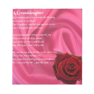 Sondotterdikt - rosa silke & steg anteckningsblock