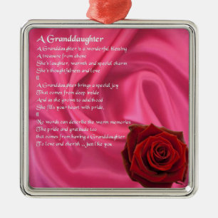Sondotterdikt - rosa silke & steg julgransprydnad metall