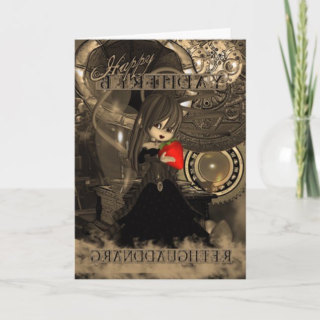 SondotterfödelsedagSteampunk Moonies Cutie paj Kort (Framsida)