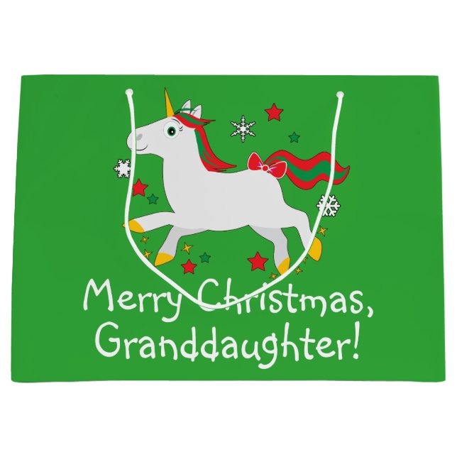 Sondottergod jul med tecknadUnicorn (Framsidan)