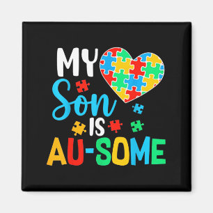 Sonen är Au-Some Autism Mama Acceptans Medvetenhet Magnet