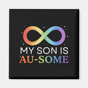 Sonen är Au-Some Autismmedvetenhet Autist Magnet