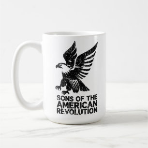 Söner Amerikanska Revolutionen Ättling till en Pat Kaffemugg