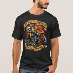 Soner med artrit Ibuprofen-kapitel motorcykel T Shirt