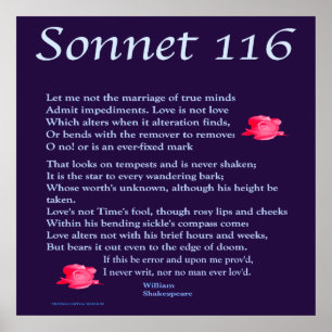 Sonett 116 poster