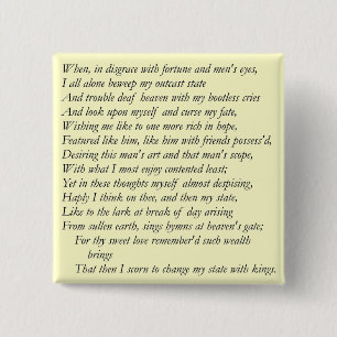 Sonett nr. 29 av William Shakespeare Knapp