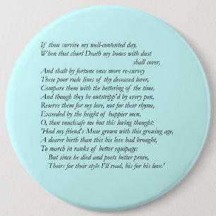 Sonett nr. 32 av William Shakespeare Knapp